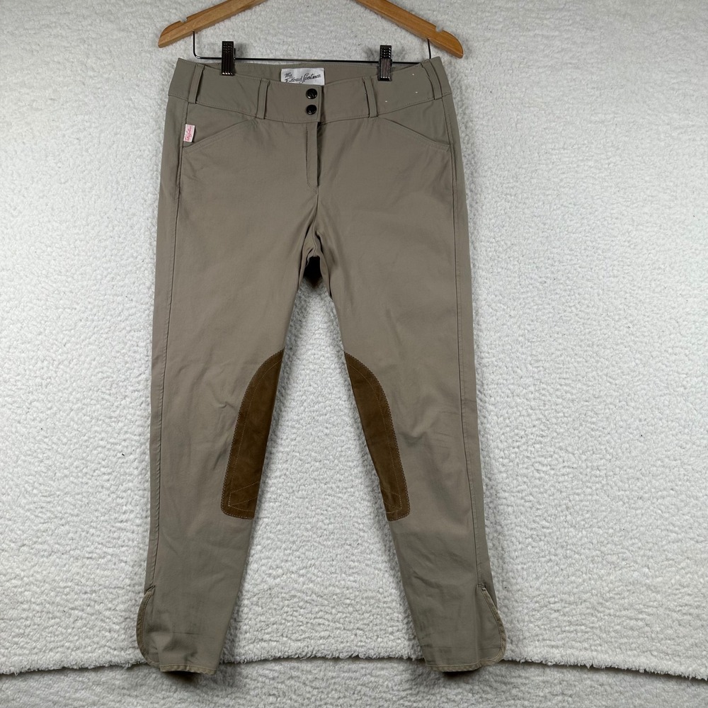 The Tailored Sportsman Riding Breeches Womens Knee Patch Low Rise 30 Tan